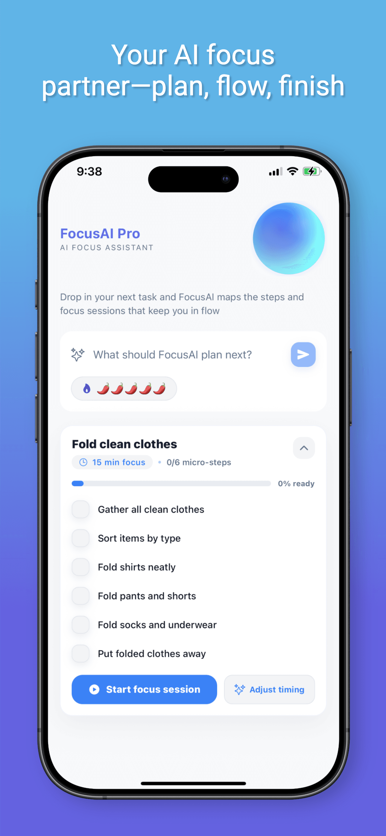 FocusAI plan overview
